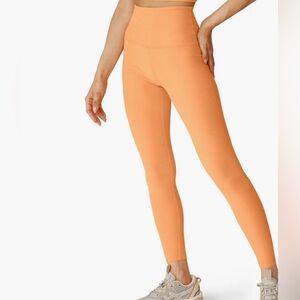 Beyond Yoga Spacedye Caught In The Midi High Waisted Legging in Orange